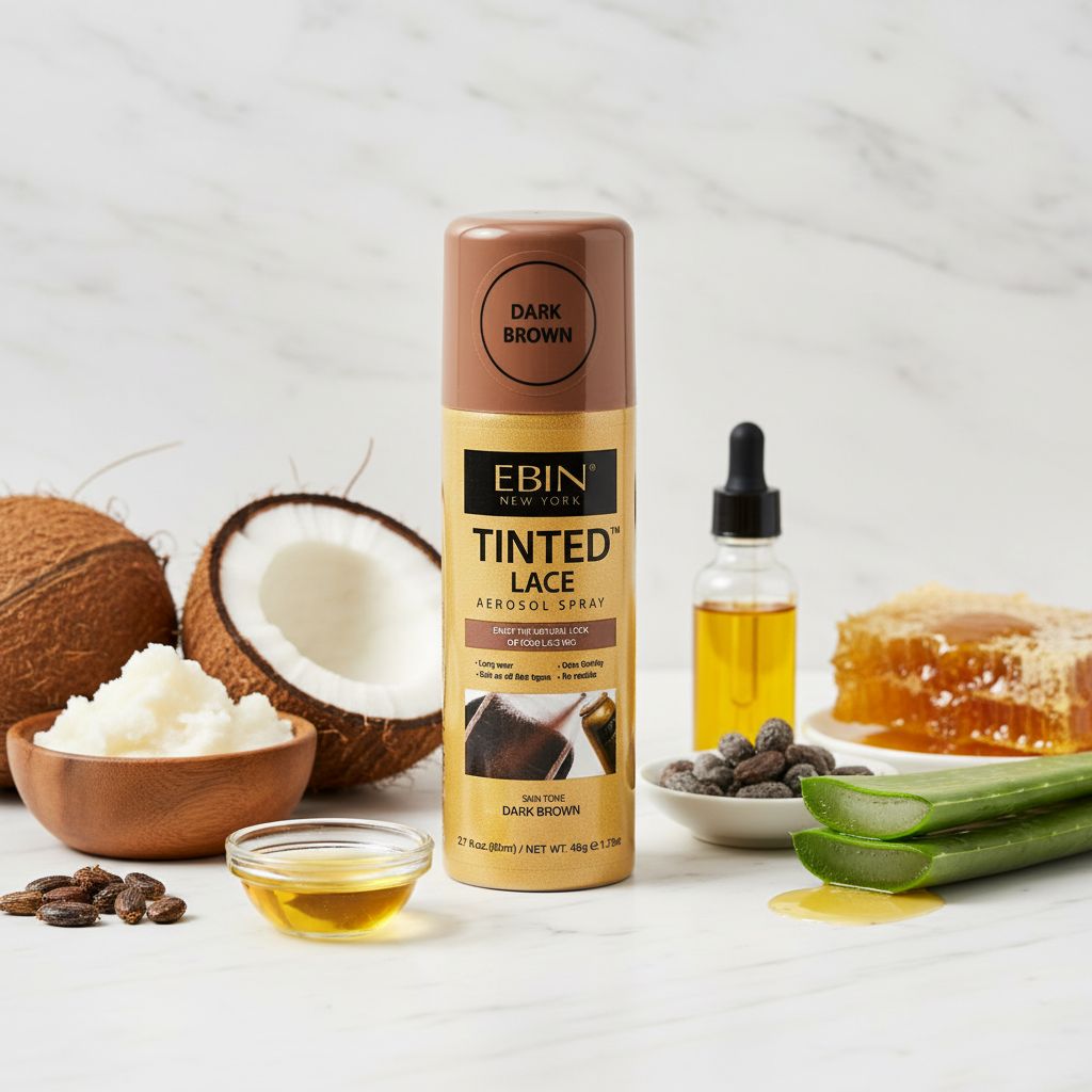 EBIN Tinted Lace Spray Dark Brown 80ml - ingredients