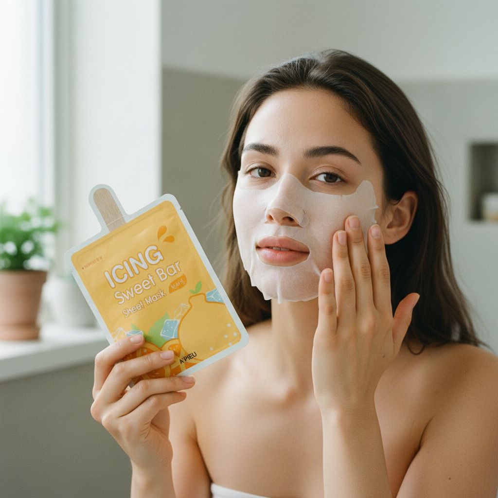 A’pieu Icing Sweet Bar Sheet Mask Hallabong – Masque Tissu Éclat Vitaminé - lifestyle