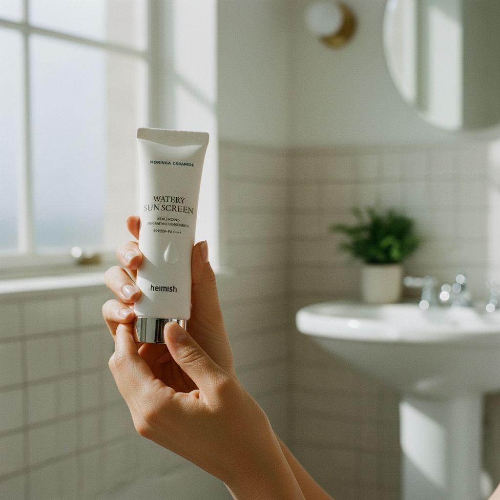 Heimish - Moringa Hyaluronic Hydrating Watery Sunscreen SPF50+ PA++++ — Hydratation légère protection maximale - lifestyle