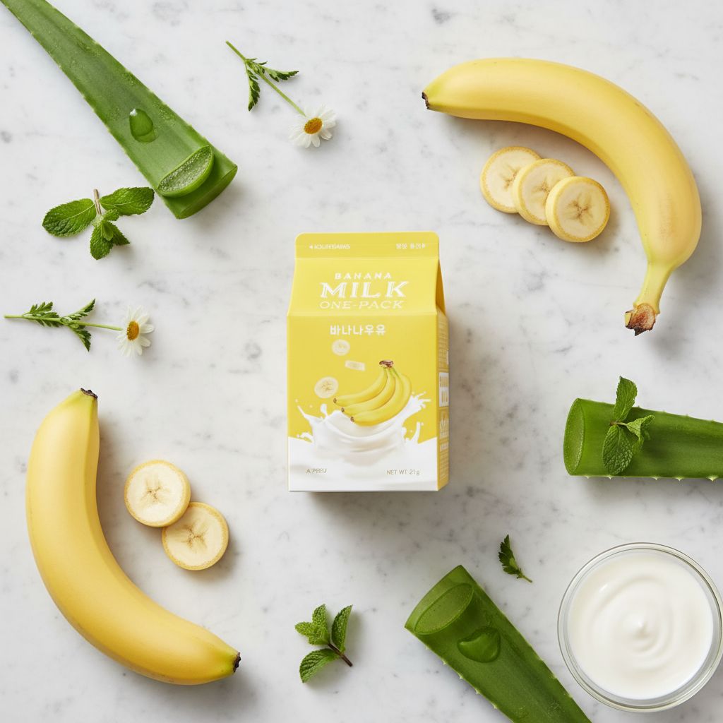 Banana Milk Face Mask – Masque Visage Hydratant & Nourrissant - ingredients