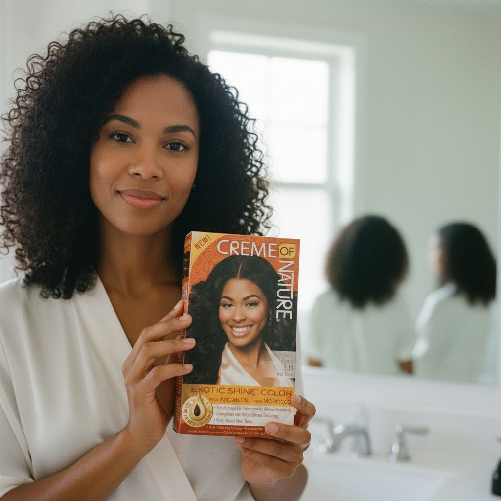 Creme of Nature Gel Hair Color Soft Black 3.0 - lifestyle