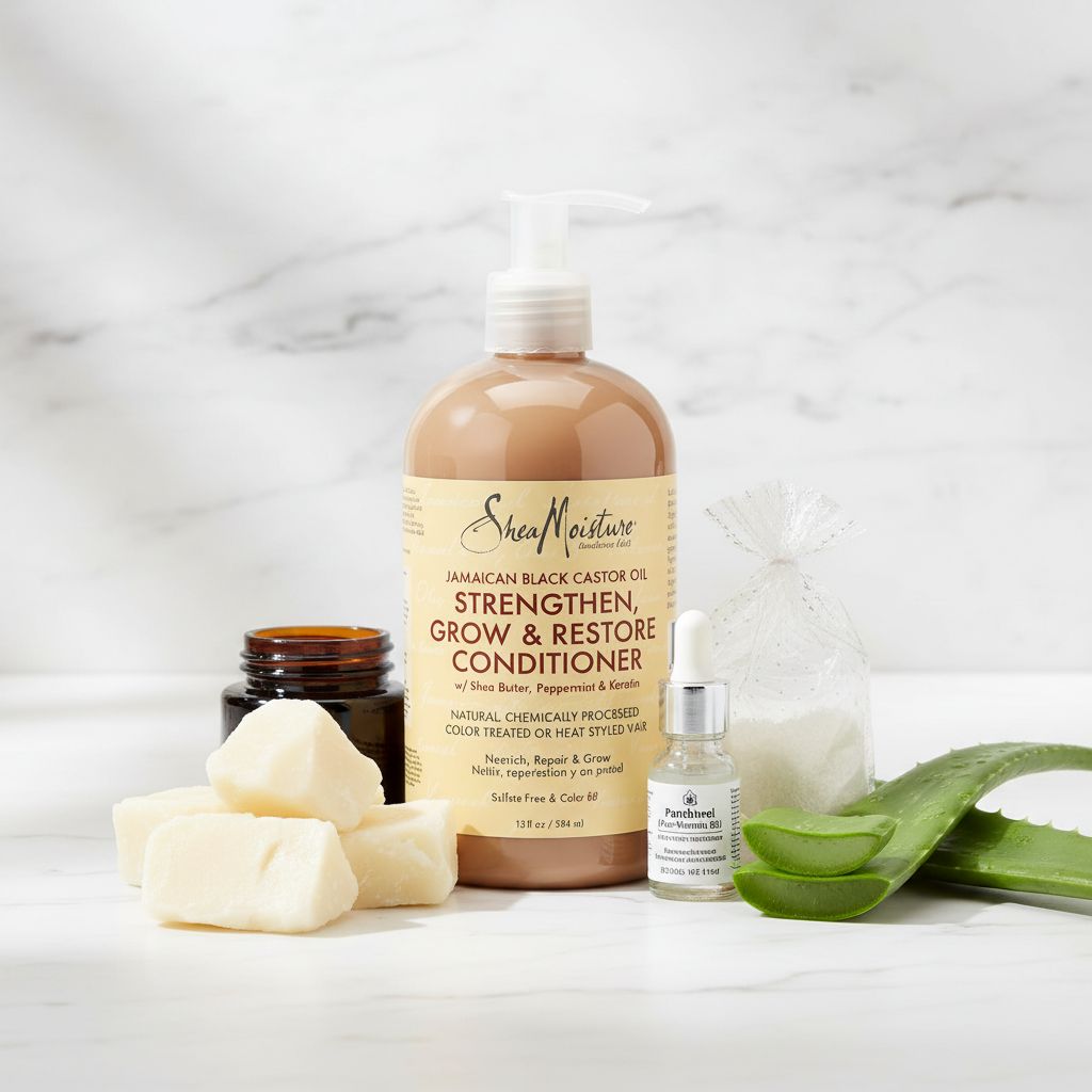 Shea Moisture – Jamaican Black Castor Oil Strengthen & Restore Leave-In Conditioner 340ml - ingredients