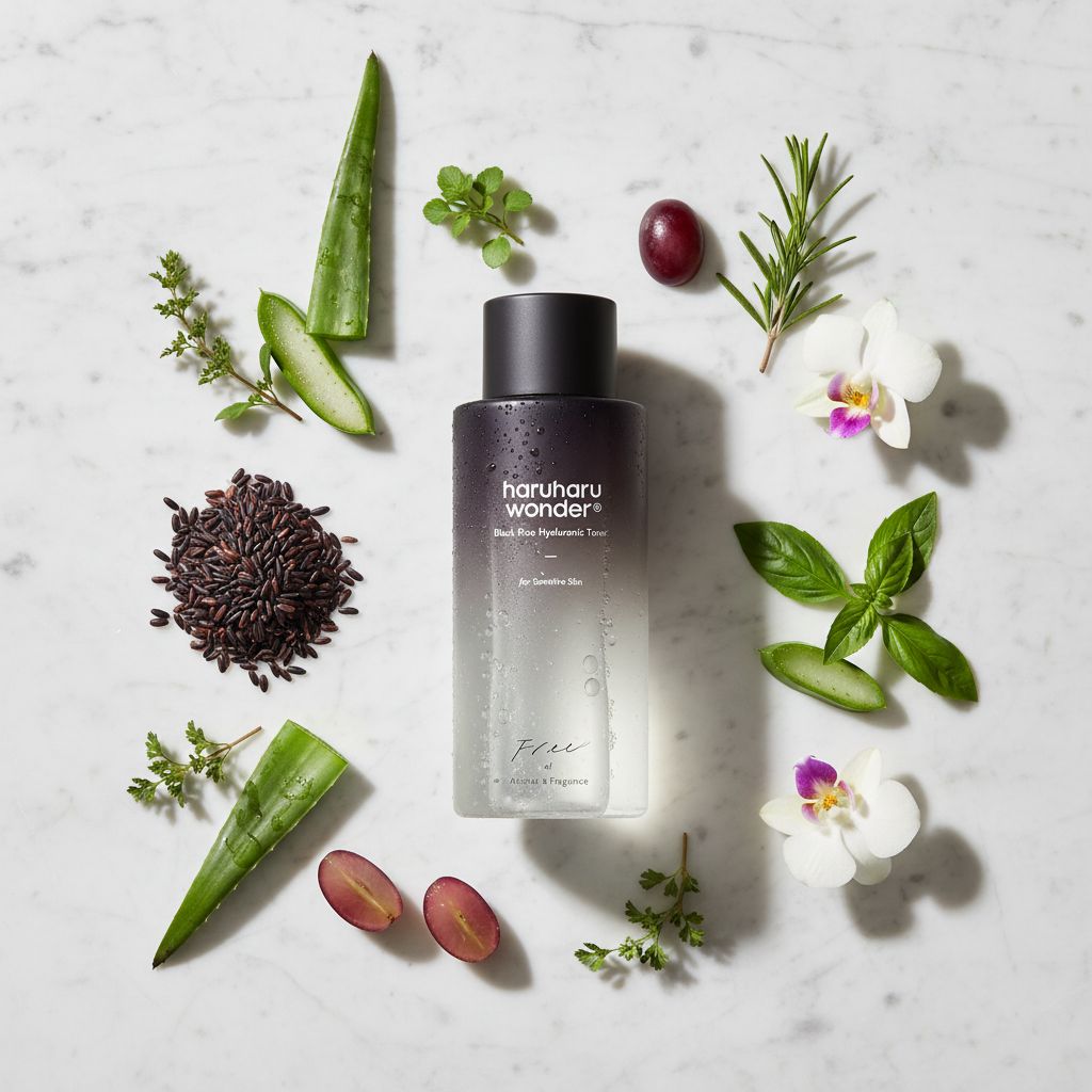 [HARUHARU WONDER] BLACK RICE HYALURONIC TONER FREE OF ALCOHOL FRAGRANCE 150ML - ingredients