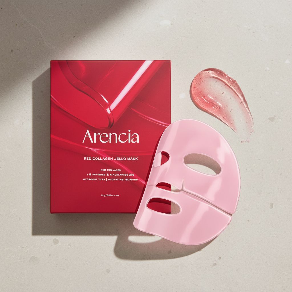 Arencia – Red Collagen Jello Mask — Masque gélatineux repulpant intense - texture