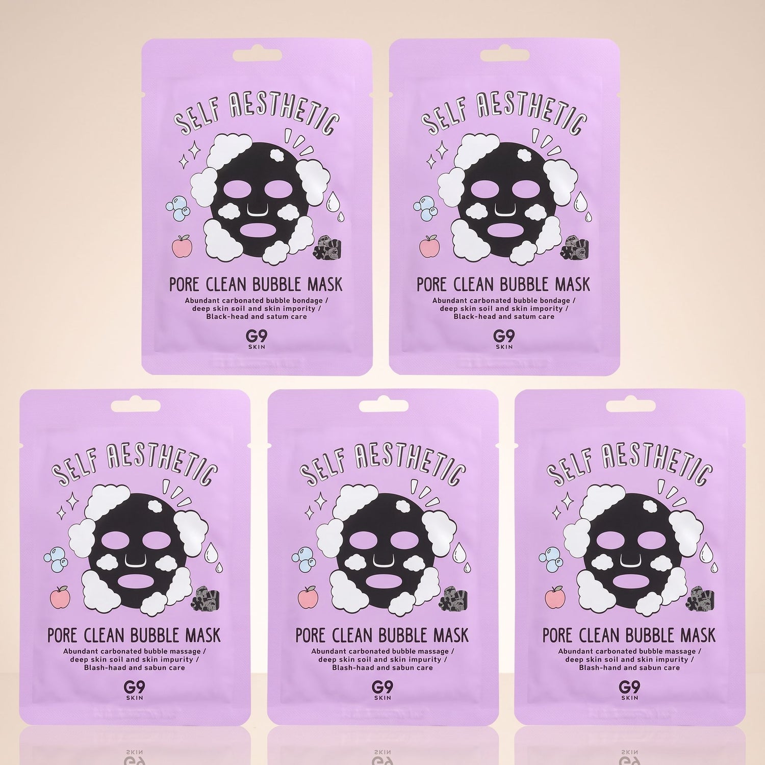 [G9] [G9] Self aesthetic Pore clean Bubble mask — Nettoyage en profondeur des pores - hero