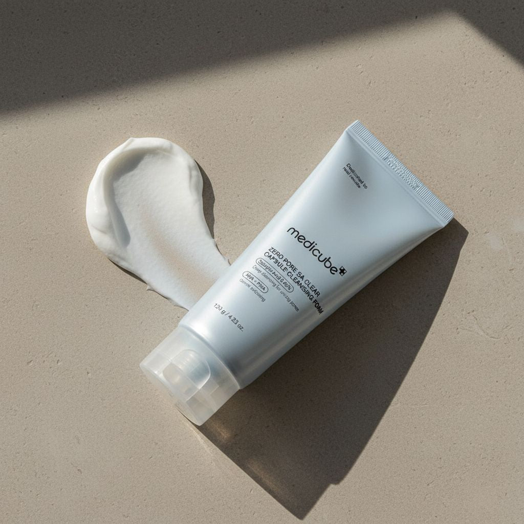Medicube ZERO PORE CLEARING CAPSULE CLEANSING FOAM 120g — Mousse nettoyante pores ultra-clarifiée - texture