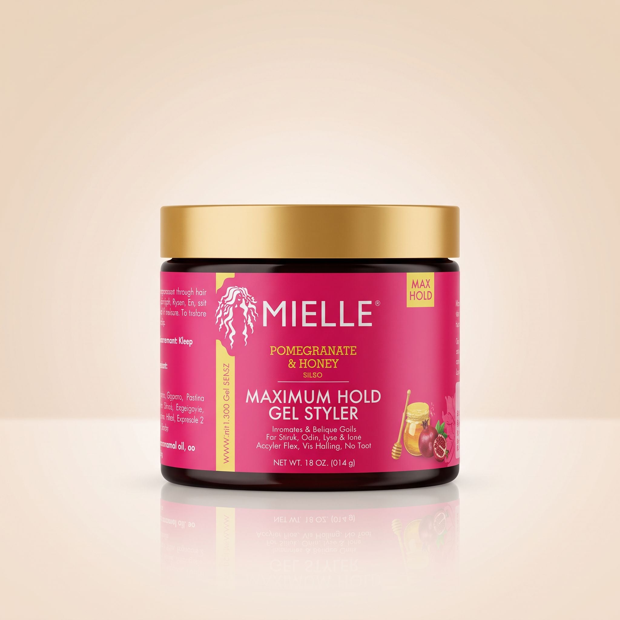 Mielle – Pomegranate & Honey Maximum Hold Gel Styler 454g - hero