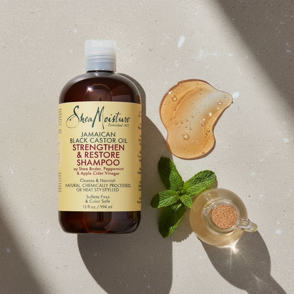 Shea Moisture – Jamaican Black Castor Oil Strengthen & Restore Shampoo 384ml - texture