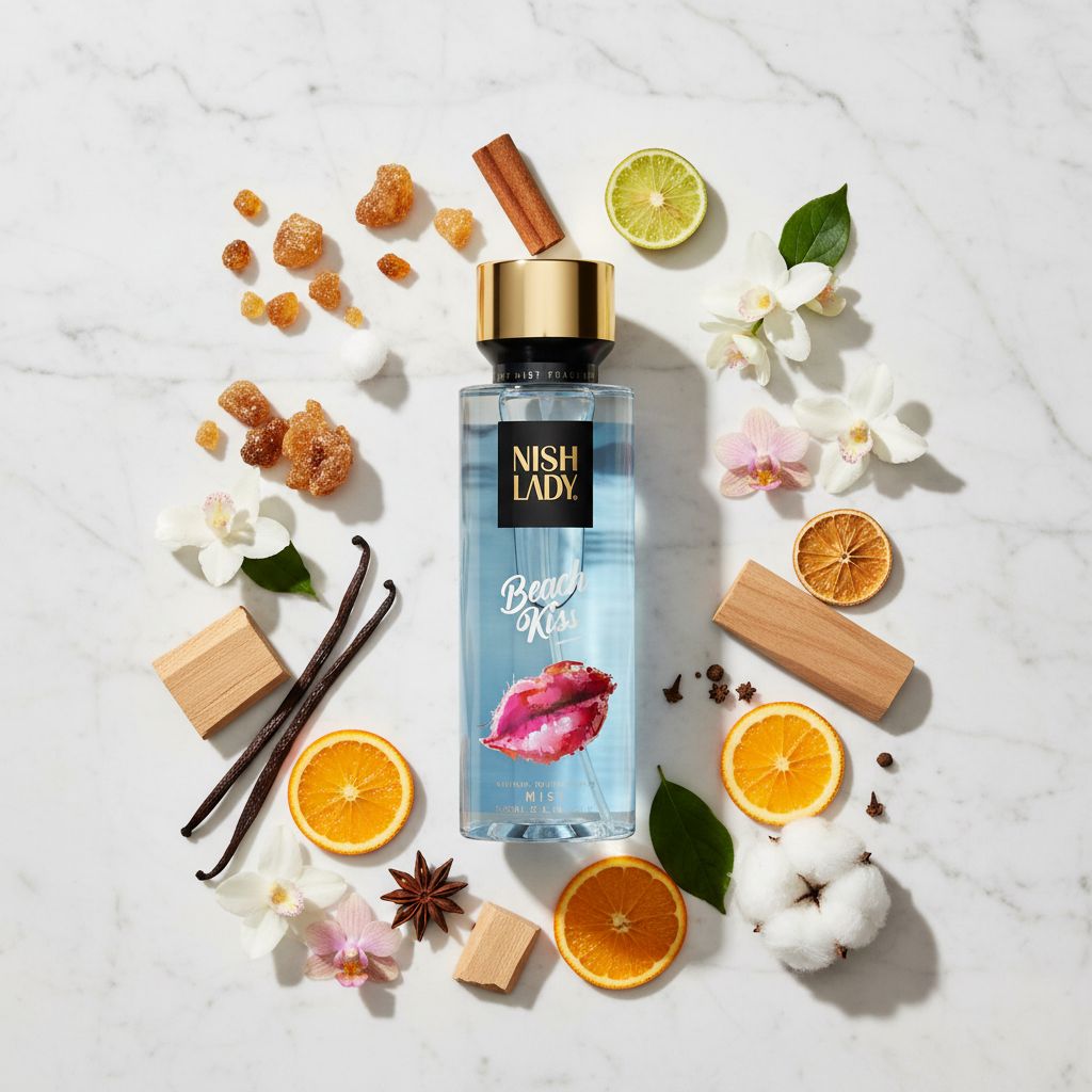 NISH LADY Beach Kiss Brume corps 260ml - ingredients