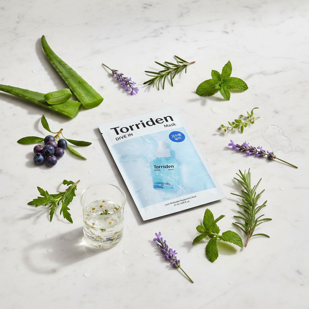 Torriden Hyaluronic Acid Mask – Masque Tissu Hydratant 27 ml - ingredients