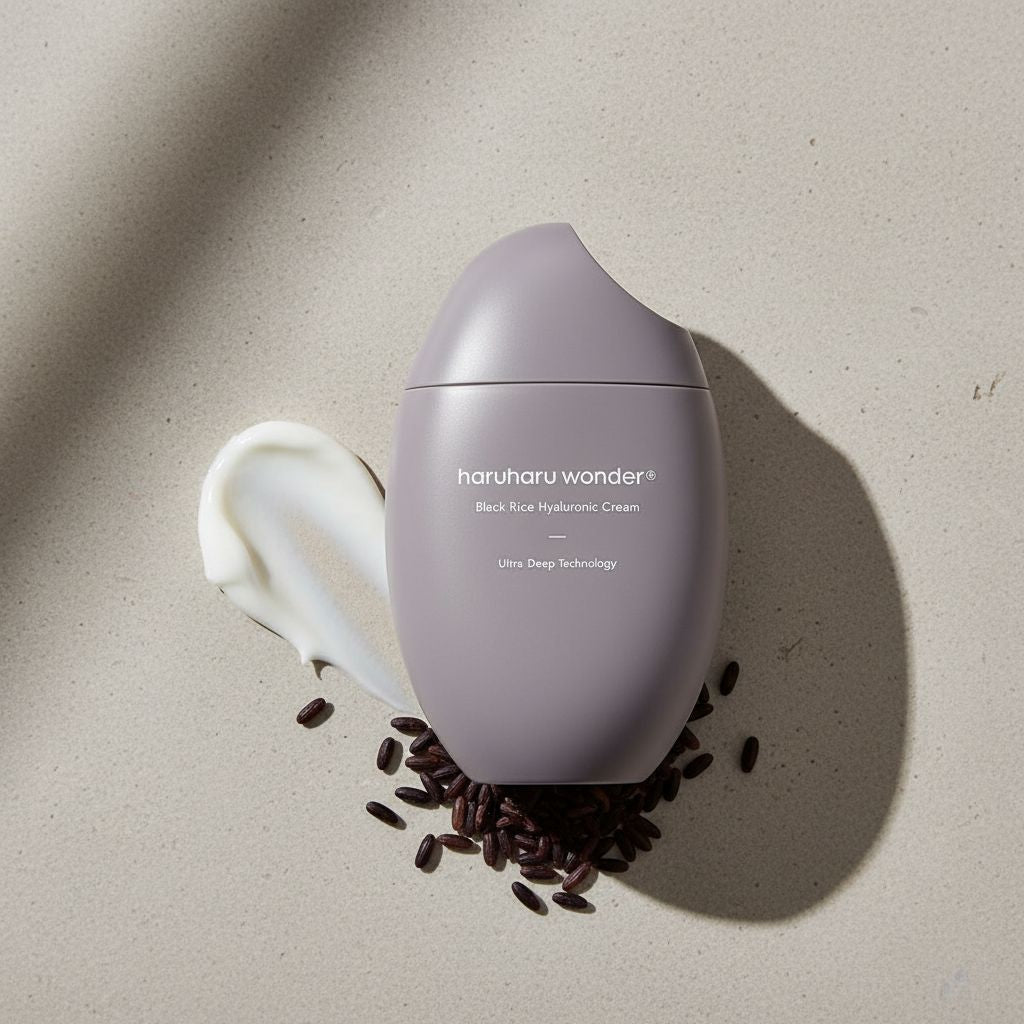 Haruharu Wonder Black Rice 10 Hyaluronic Cream – Crème Hydratante au Riz Noir 50 ml  Description - texture