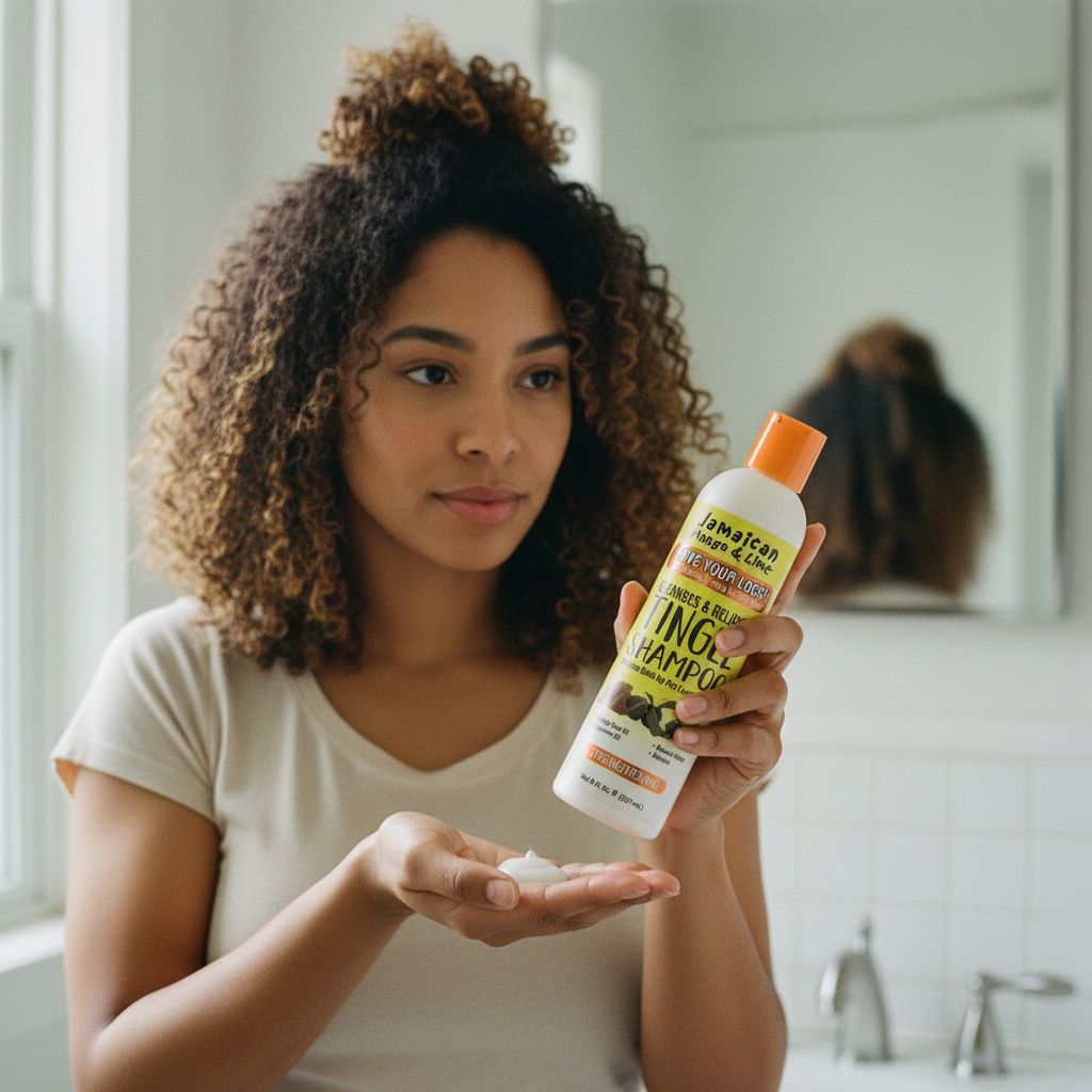 JM&L Tingle Shampoo 237ml 8oz - lifestyle