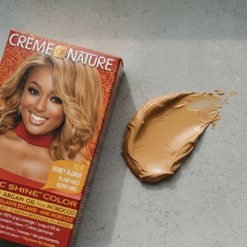 Creme of Nature Gel Hair Color Honey Blonde 10.0 - texture