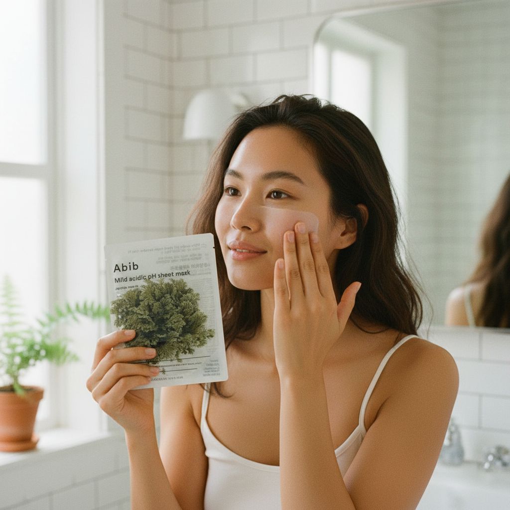 [Abib] [1ea] MILD ACIDIC pH SHEET MASK JERICHO ROSE FIT — Masque hydratant rose Jéricho - lifestyle