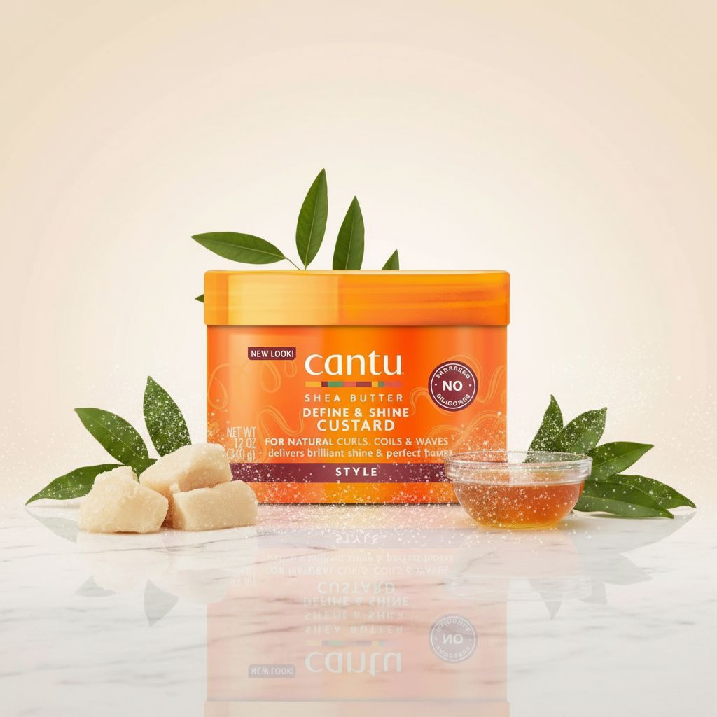 CANTU – Custard Définition & Brillance au Karité 12oz (SB Define & Shine Custard) - ingredients