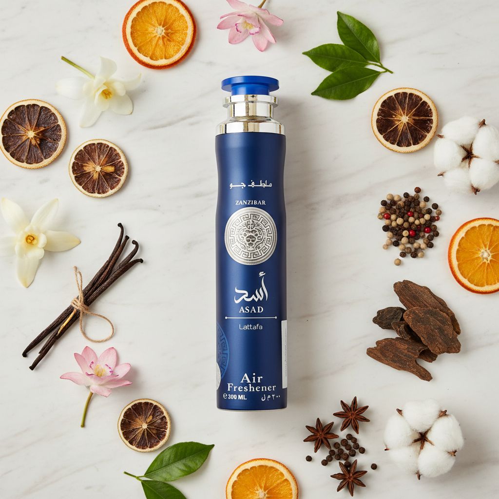 LATTAFA Zanzibar Asad Air Freshener - 300ml - ingredients