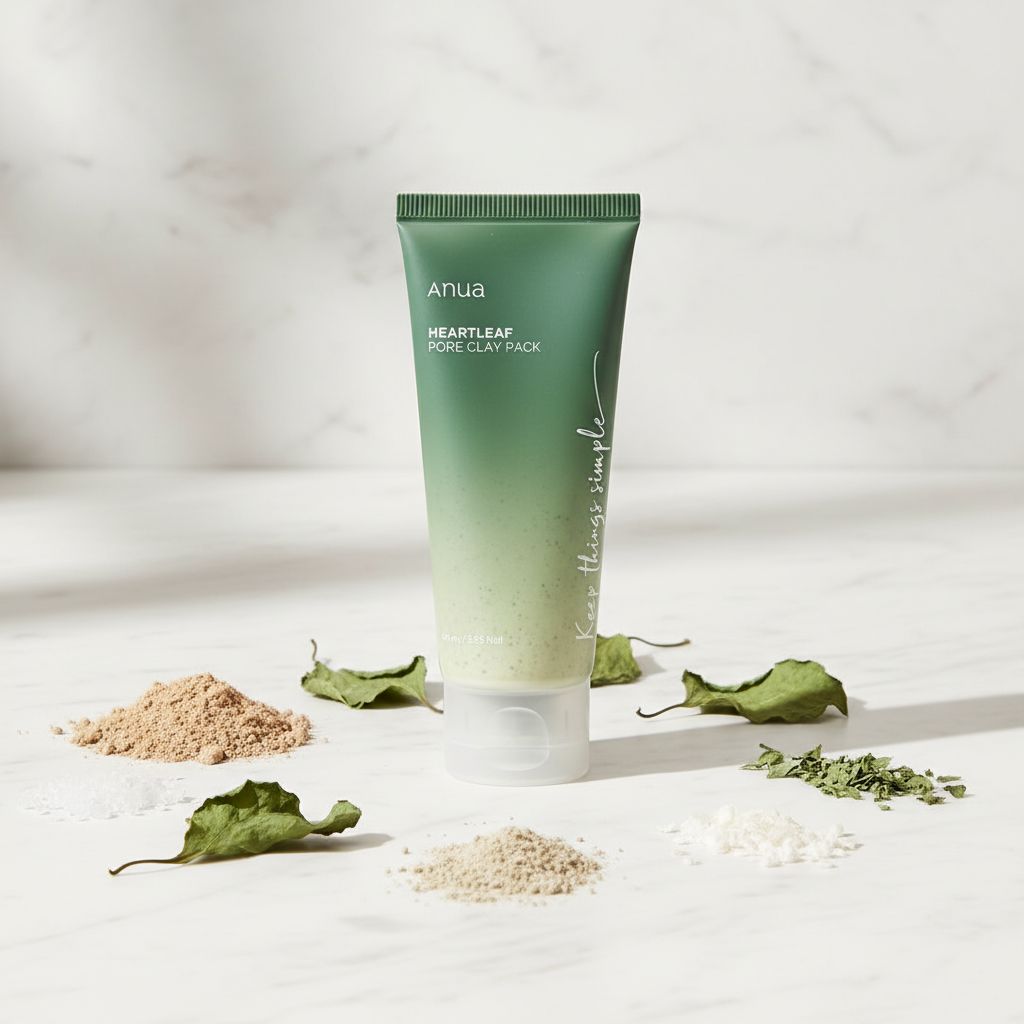 Anua - Heartleaf Pore Clay Pack — Masque purifiant pores resserrés - ingredients