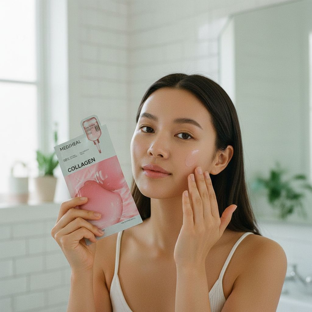 [VT] COLLAGEN REEDLE SHOT 100 2STEP MASK (1.5G+25G) — Masque repulpant effet lifting instantané - lifestyle