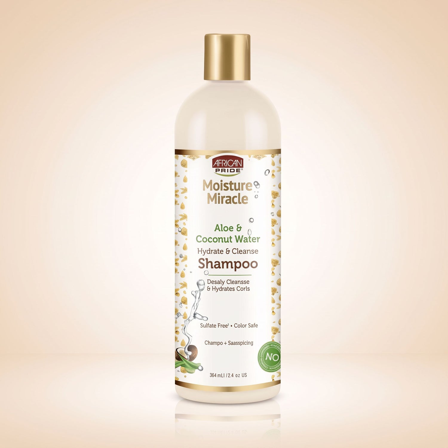 African Pride Moisture Miracle – Shampoing Aloe & Coconut Water 354ml - hero