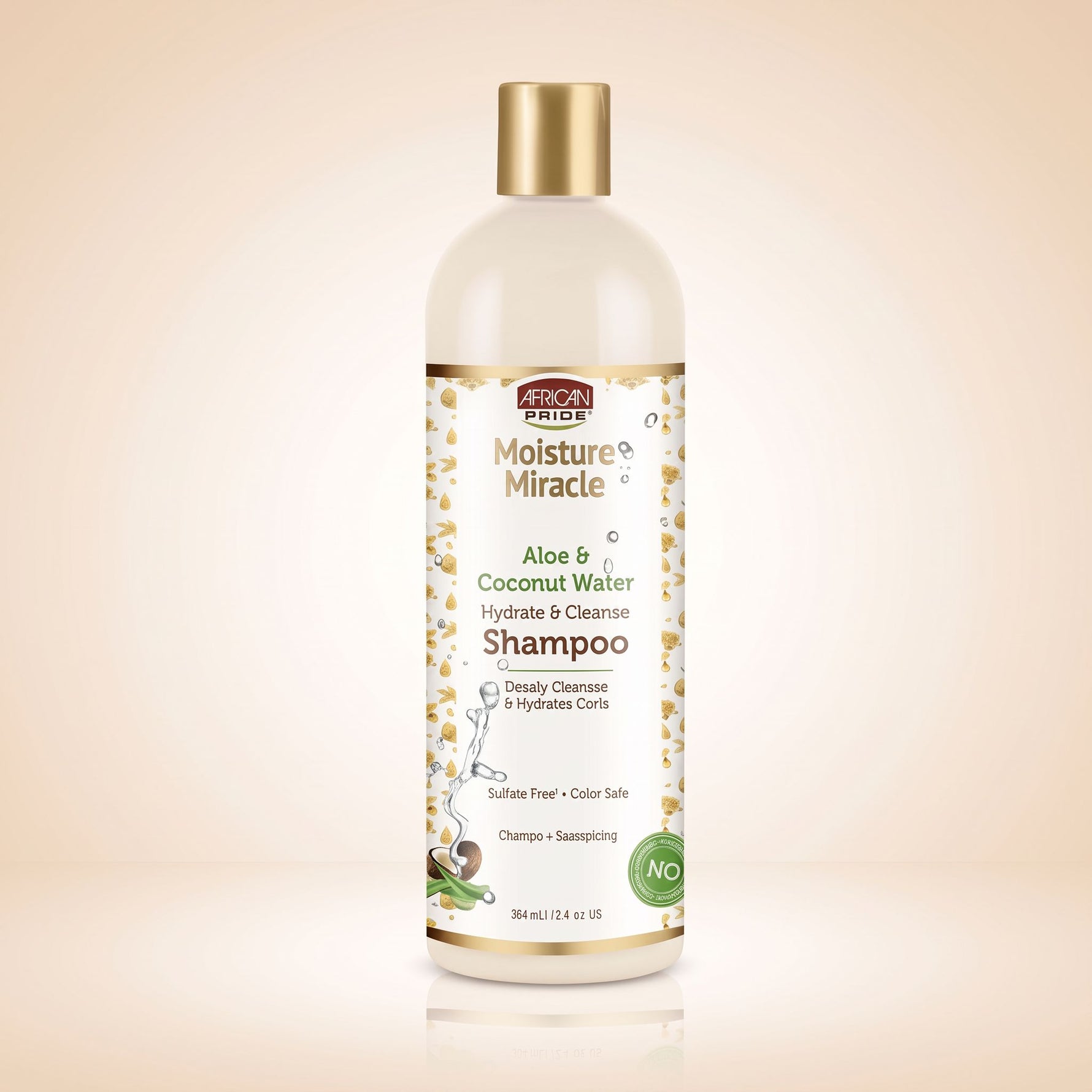 African Pride Moisture Miracle – Shampoing Aloe & Coconut Water 354ml - hero