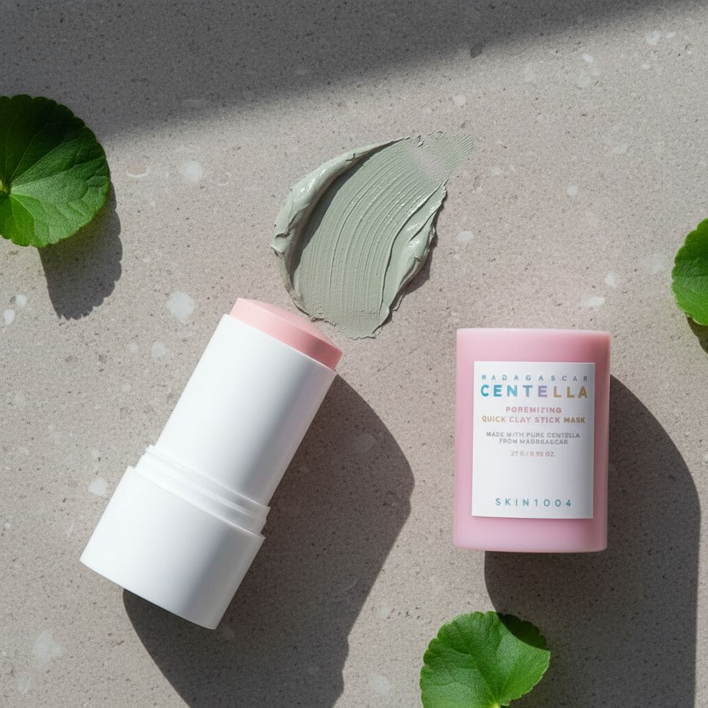 SKIN1004 Madagascar Centella Poremizing Quick Clay Stick Mask – Masque Purifiant en Stick 27 g - texture