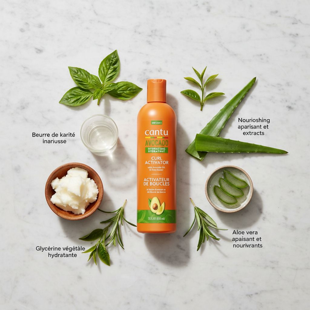 CANTU – Activateur de Boucles Hydratant Karité 355ml (SB Moisturizing Curl Activator Cream) - ingredients