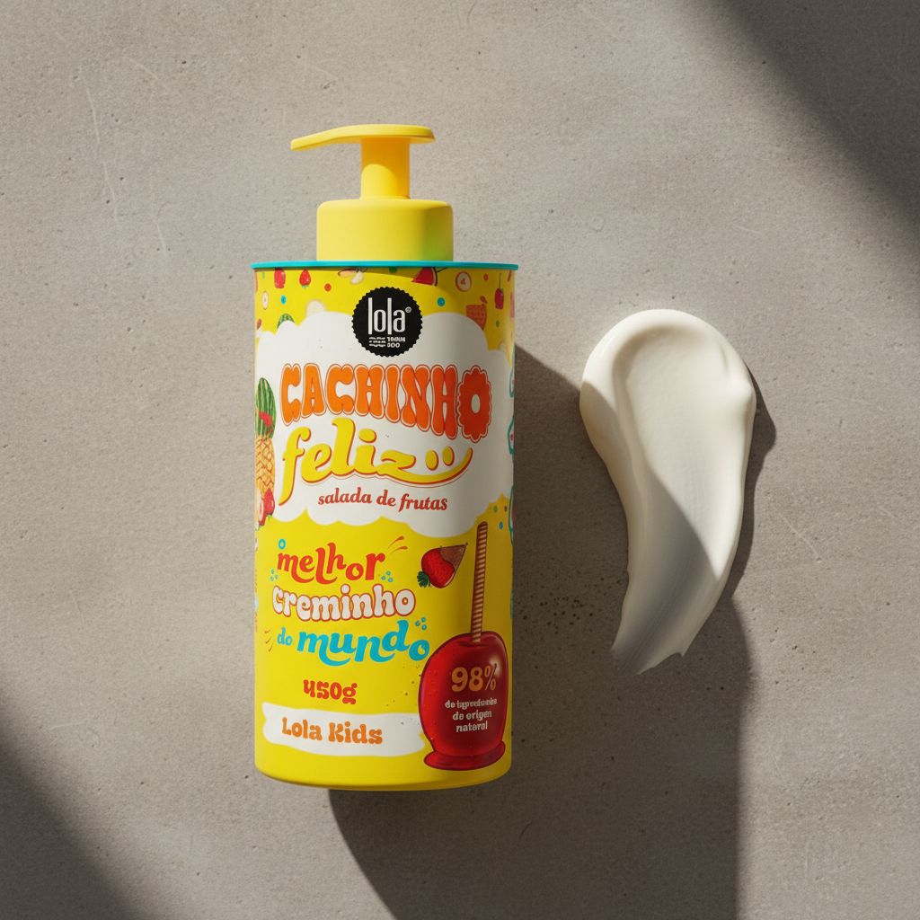 Lola Kids – Cachinho Feliz Salada de Frutas Crème Boucles 450g (Cremihno) - texture
