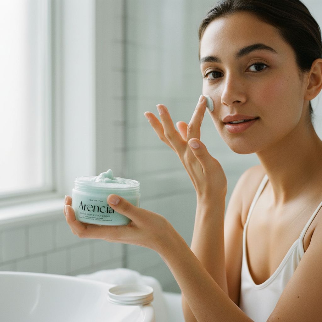 [ARENCIA] FRESH CLOUD SCRUB FRENCH MINT & LILY 260G - lifestyle