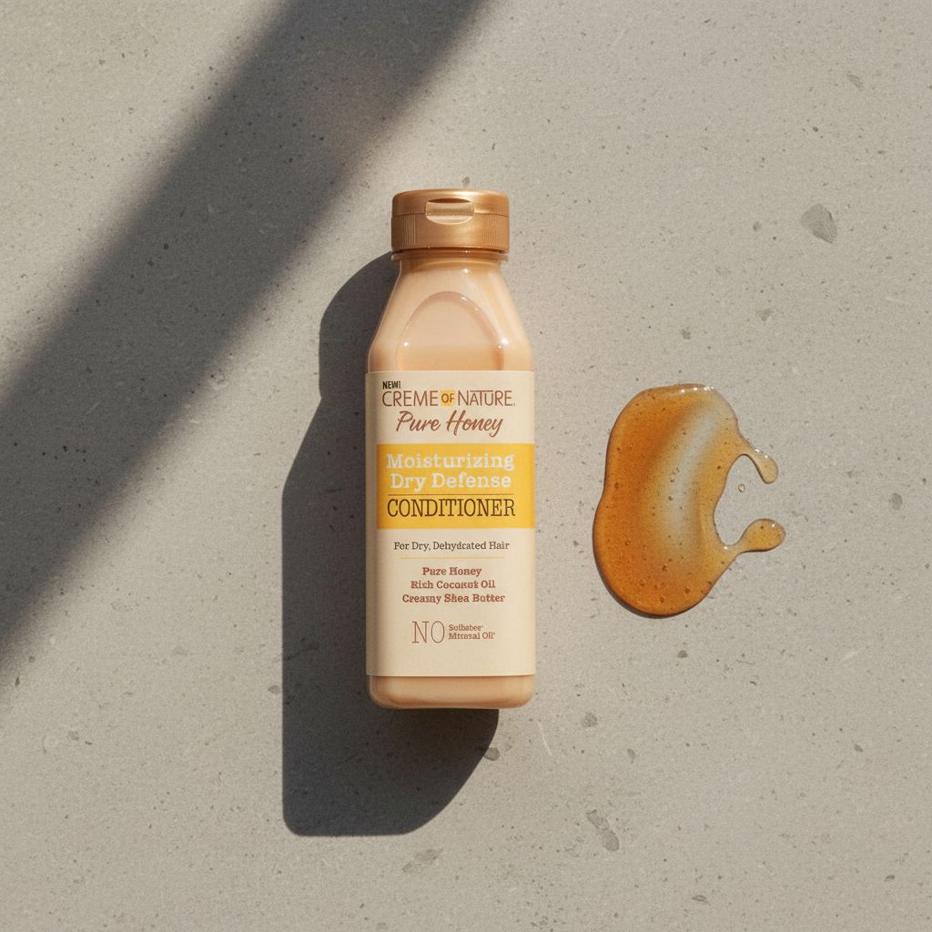 Creme of Nature Pure Honey – Après-Shampoing Hydratant Définition 12oz (Hydrating Dry Def. Conditioner) - texture