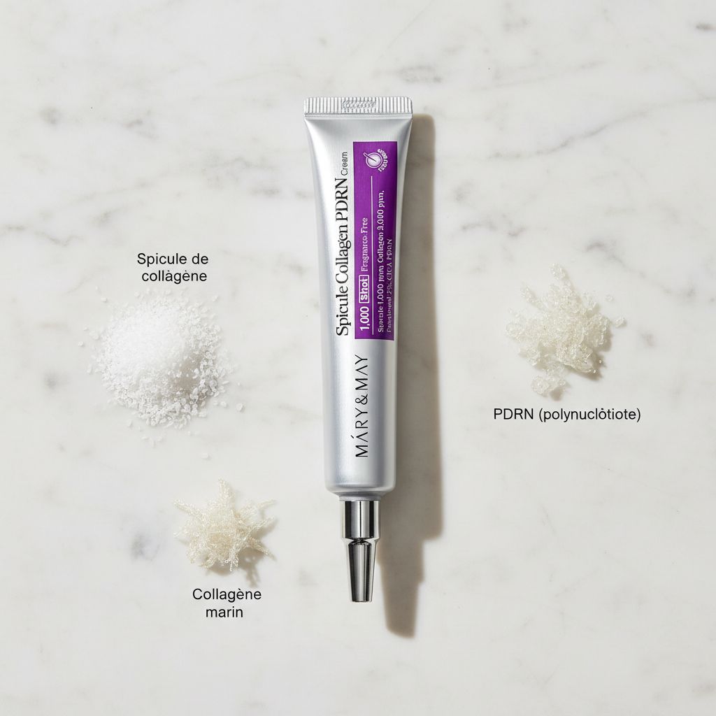 [Mary&May] Spicule Collagen PDRN Cream 15g — Collagène régénérant pour peau ferme - ingredients