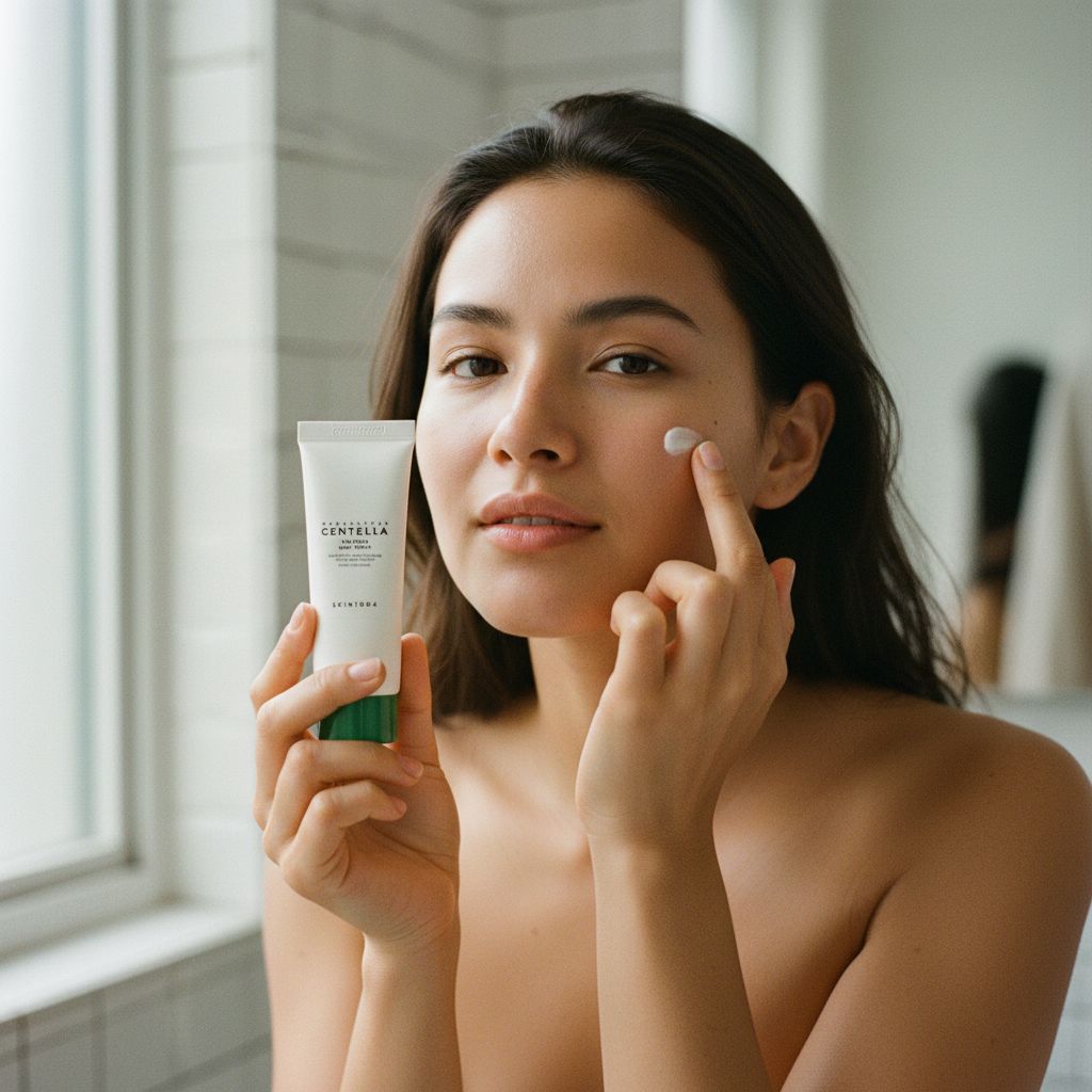 [Skin1004] Madagascar Centella Tea-Trica Spot Cream 20ml — Concentré anti-taches ciblé - lifestyle