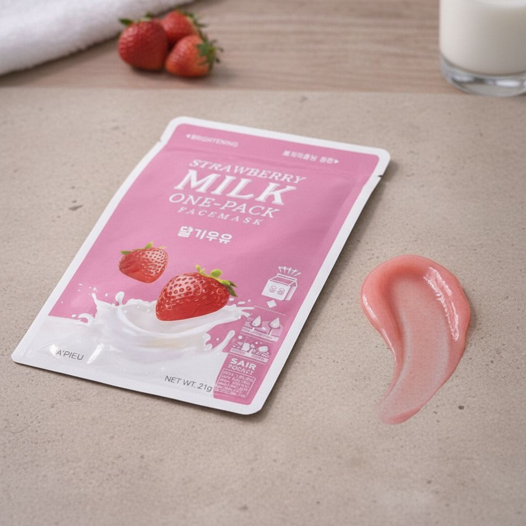[A'pieu] STRAWBERRY MILK ONE-PACK - texture