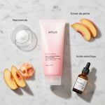Anua - Peach Niacin Spread Cleansing Foam — Mousse nettoyante pêche revitalisante - ingredients
