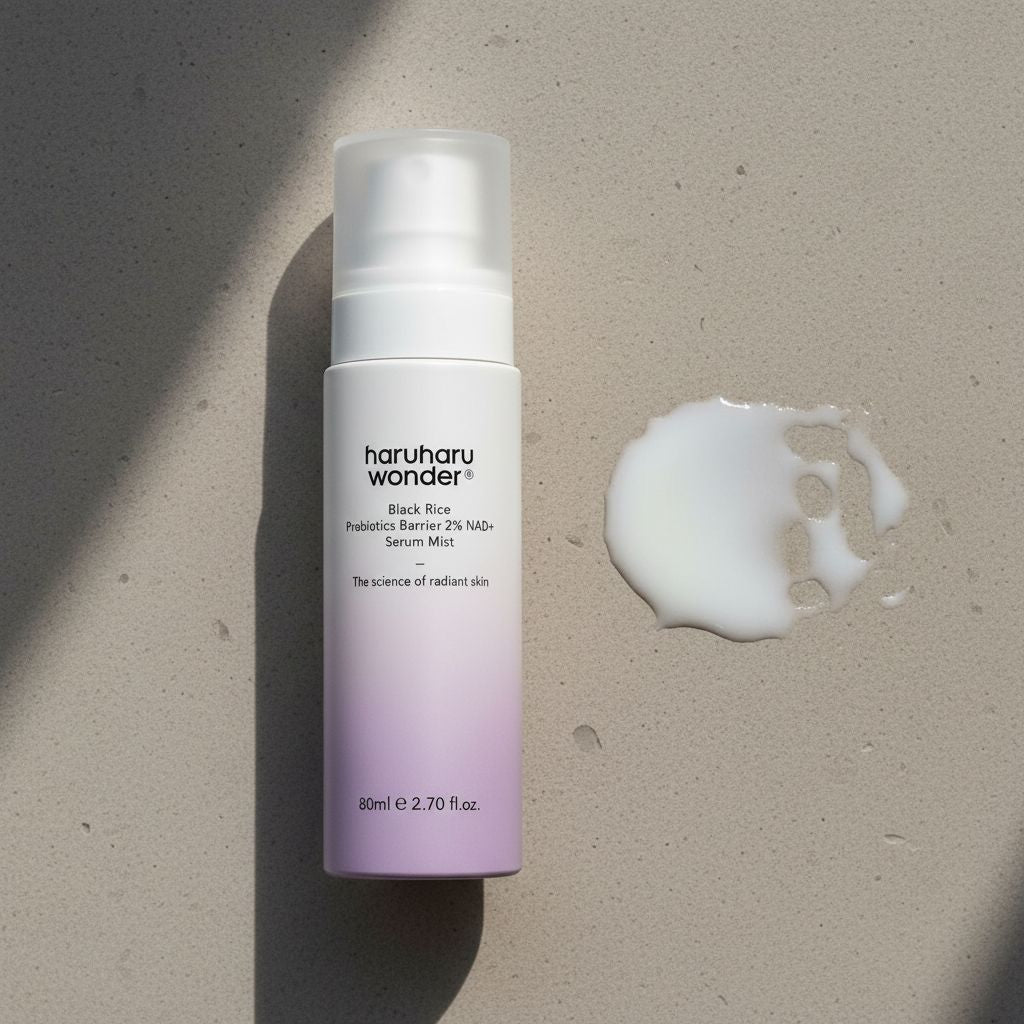 [Haruharu Wonder] Black Rice Probiotics Barrier NAD+ Serum Mist 80ml — Hydratation barrière probiotique intensive - texture