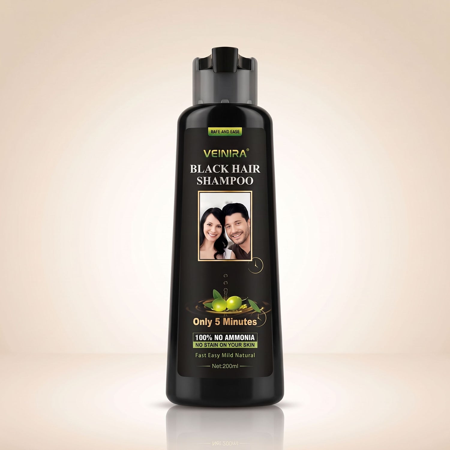 VEINIRA BLACK HAIR Shampoo 200ml (Bouteille) - hero