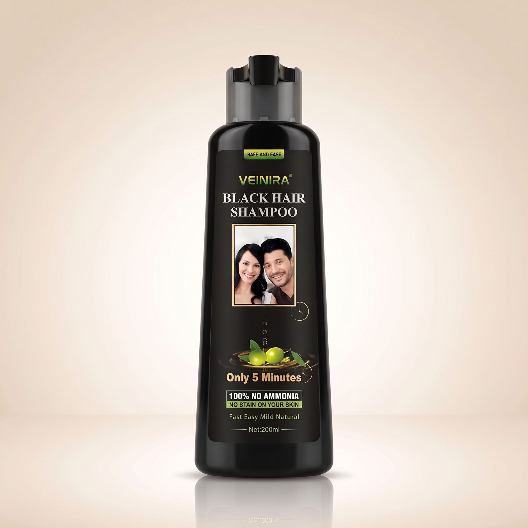 VEINIRA BLACK HAIR Shampoo 200ml (Bouteille) - hero
