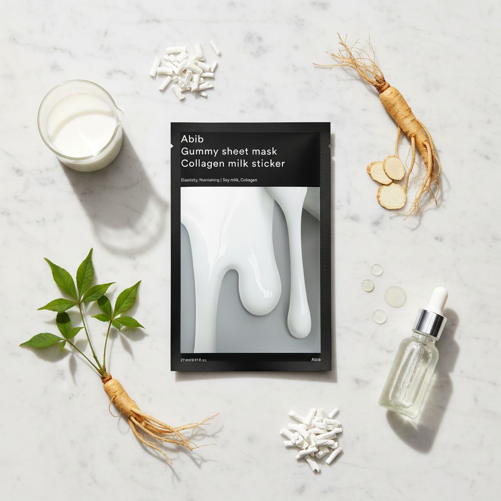 [Abib] [1ea] GUMMY SHEET MASK COLLAGEN MILK STICKER (2023) — Masque collant nutrition intense - ingredients