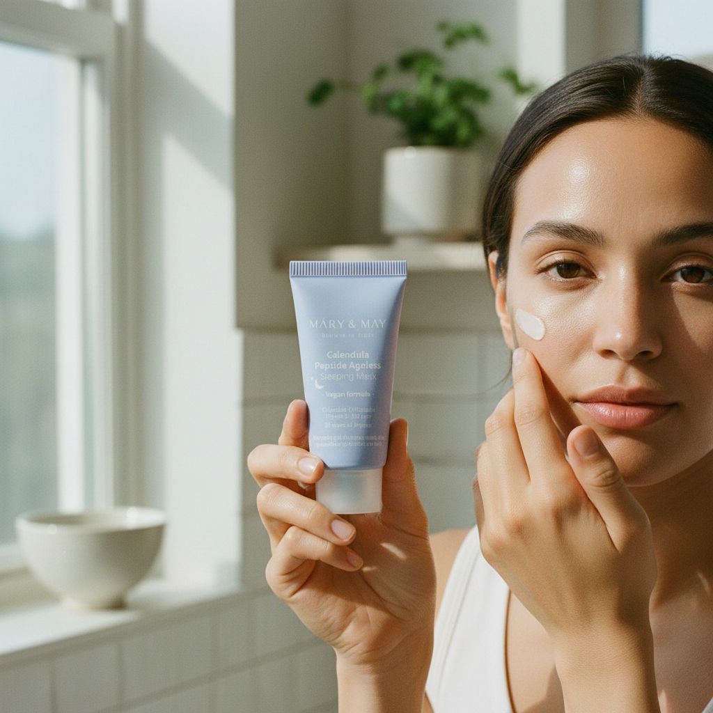 Mary & May - Calendula Peptide Ageless Sleeping Mask — Masque de nuit régénérant anti-âge - lifestyle