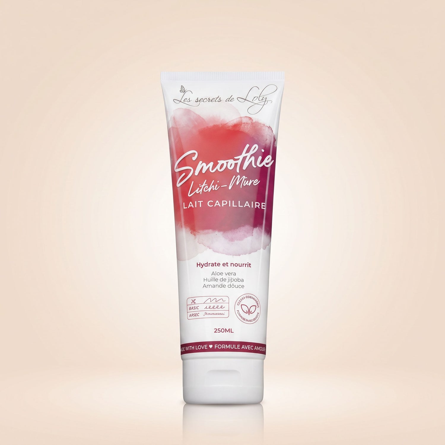 Les Secrets de Loly – Smoothie Litchi & Mûre Lait Coiffant Hydratant 250ml - hero