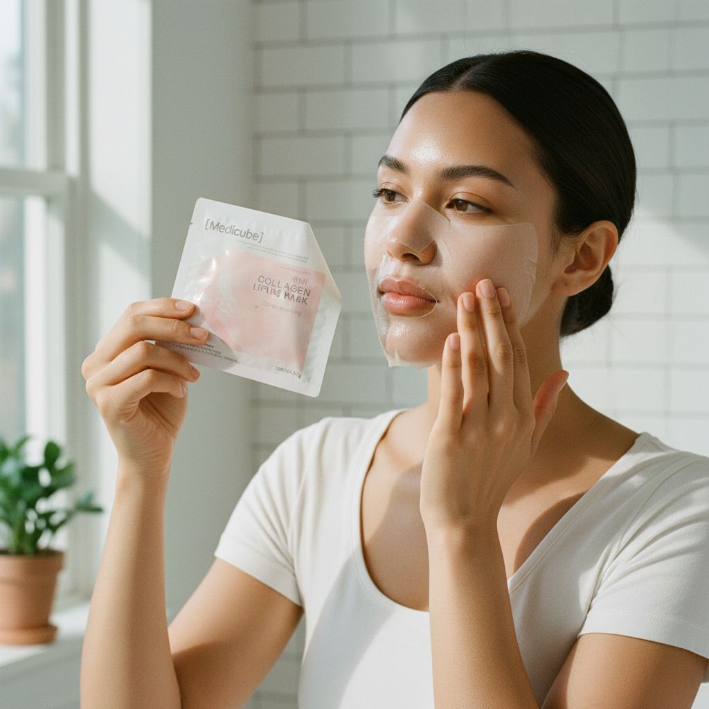 [Medicube] (1EA) COLLAGEN LIFTING MASK 27g — Lifting et fermeté intense - lifestyle