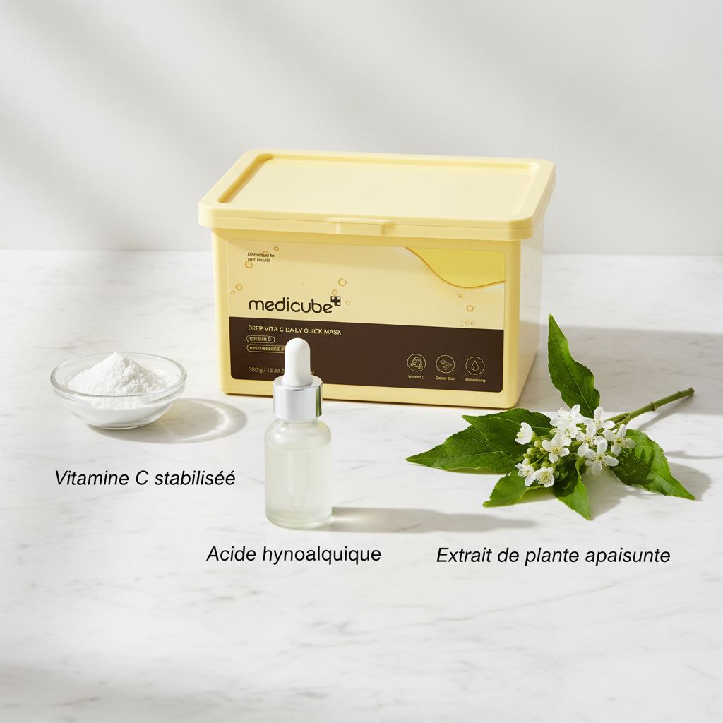 [Medicube] [EUP] DEEP VITA C DAILY QUICK MASK (30pcs) — Éclat et régénération quotidiens - ingredients