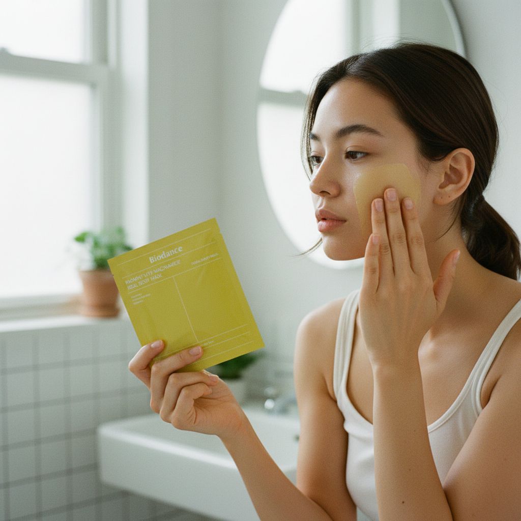 BIODANCE Radiant Vita Niacinamide Real Deep Mask – Masque Éclat à la Niacinamide - lifestyle