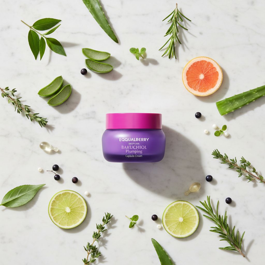 [EQQUALBERRY] BAKUCHIOL PLUMPING CAPSULE CREAM 50ML - ingredients