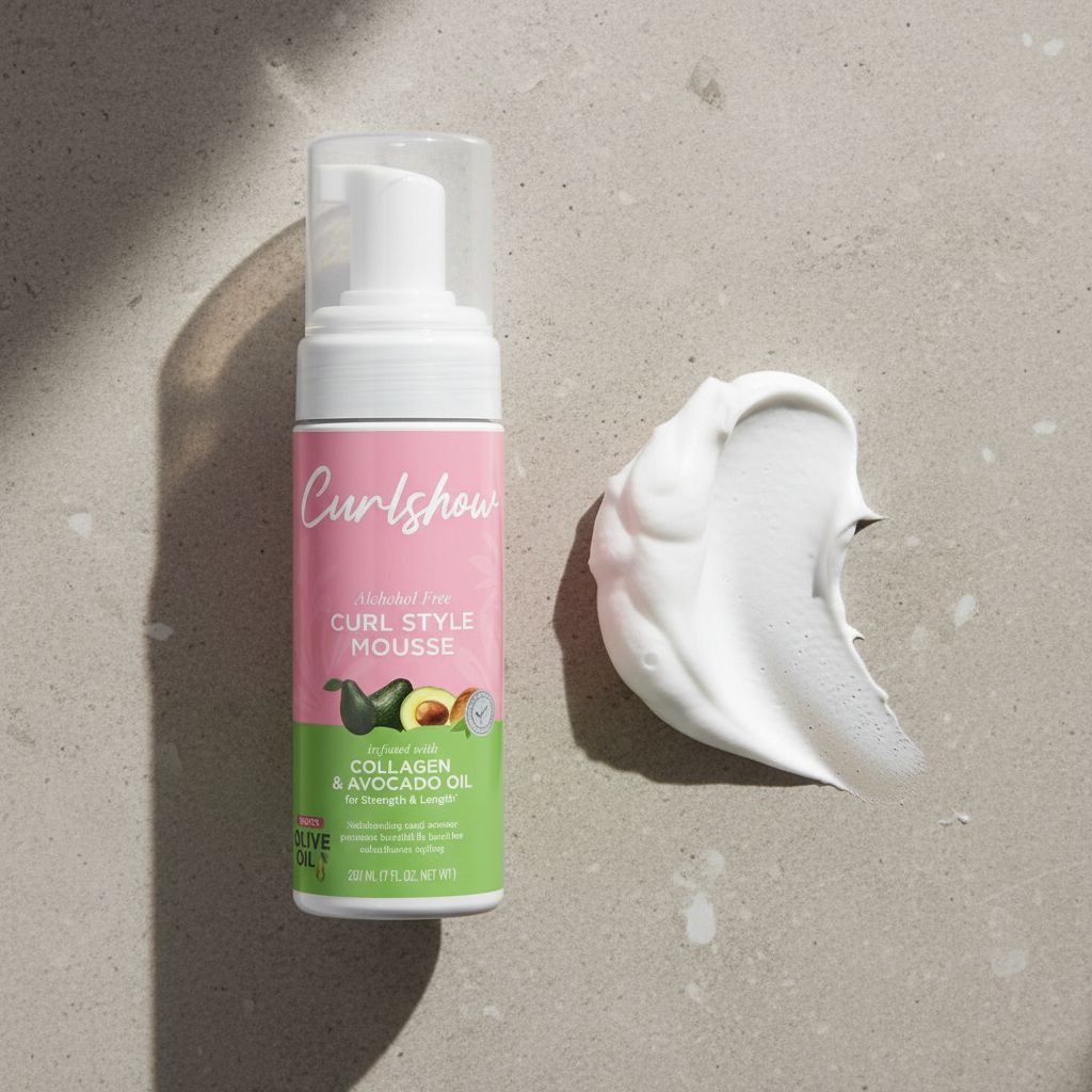 CURLSHOW – Mousse Définition & Volume Boucles 207ml (Curl Style Mousse) - texture