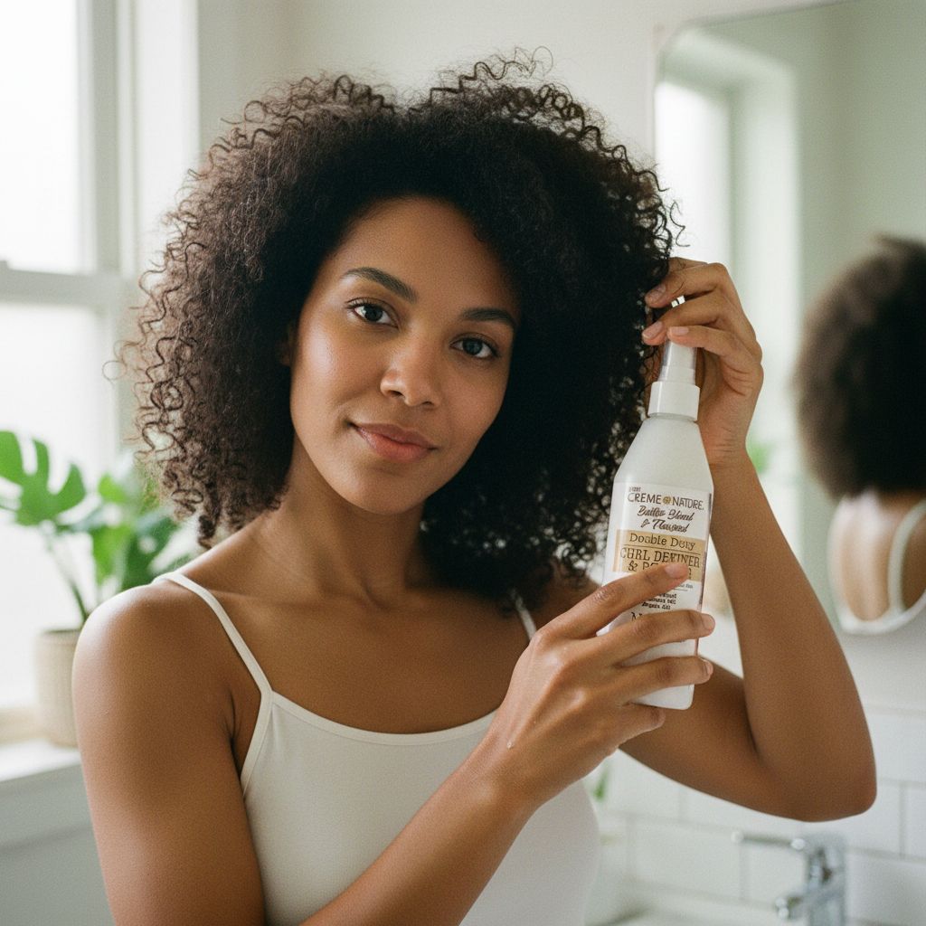 Creme of Nature – Booster Définition Boucles Butter Blend & Flaxseed 12oz (Curl Definer Booster) - lifestyle