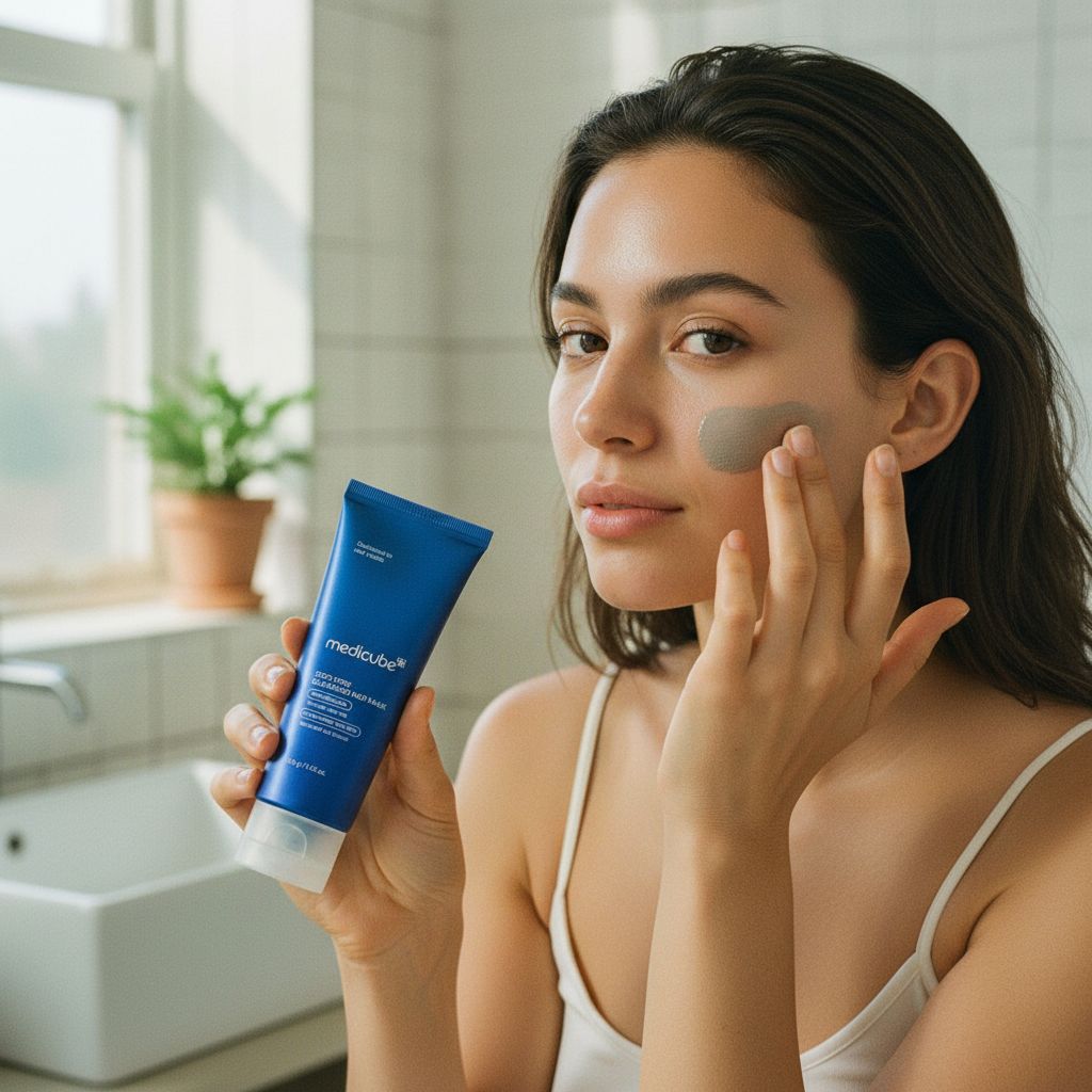 Medicube ZERO PORE BLACKHEAD MUD MASK 100g — Purifie les pores en profondeur - lifestyle