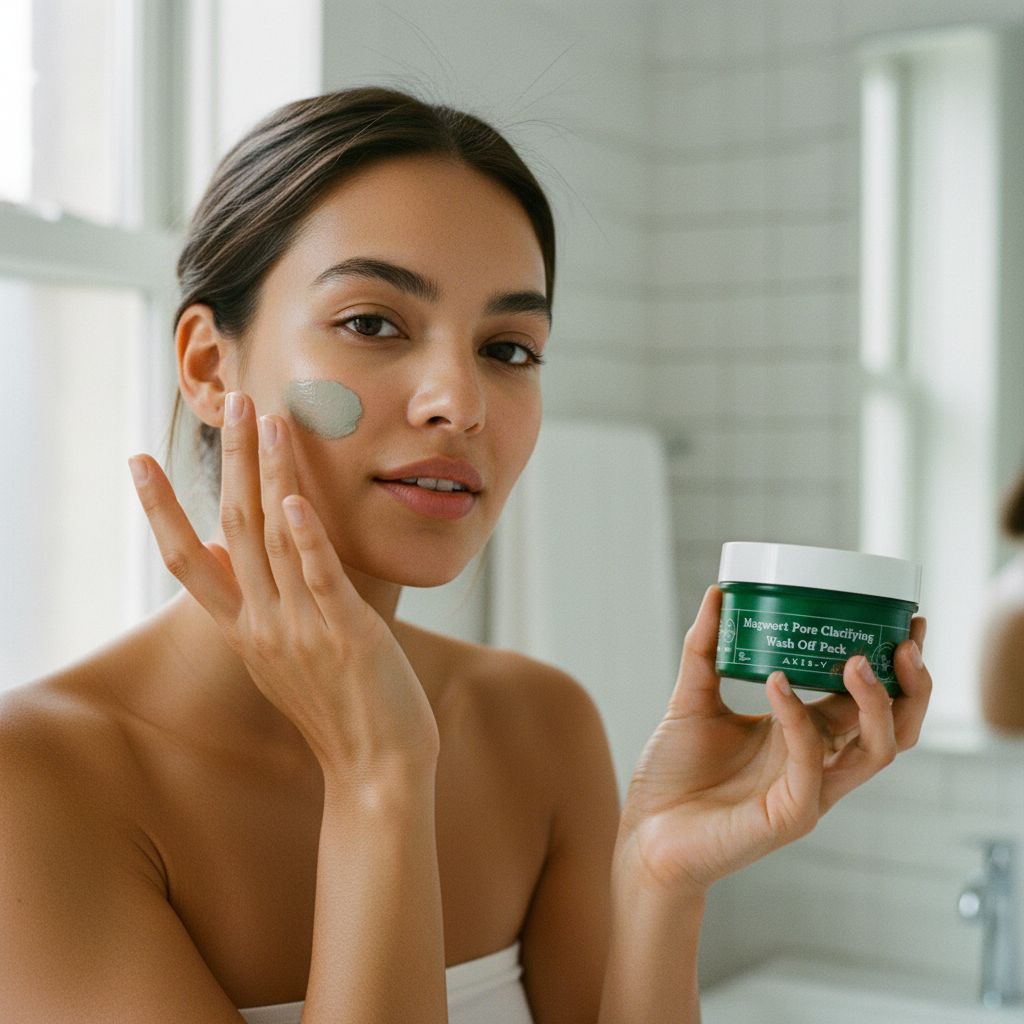 AXIS-Y Mugwort Pore Clarifying Wash-Off Pack – Masque Purifiant aux Pores 100 ml - lifestyle