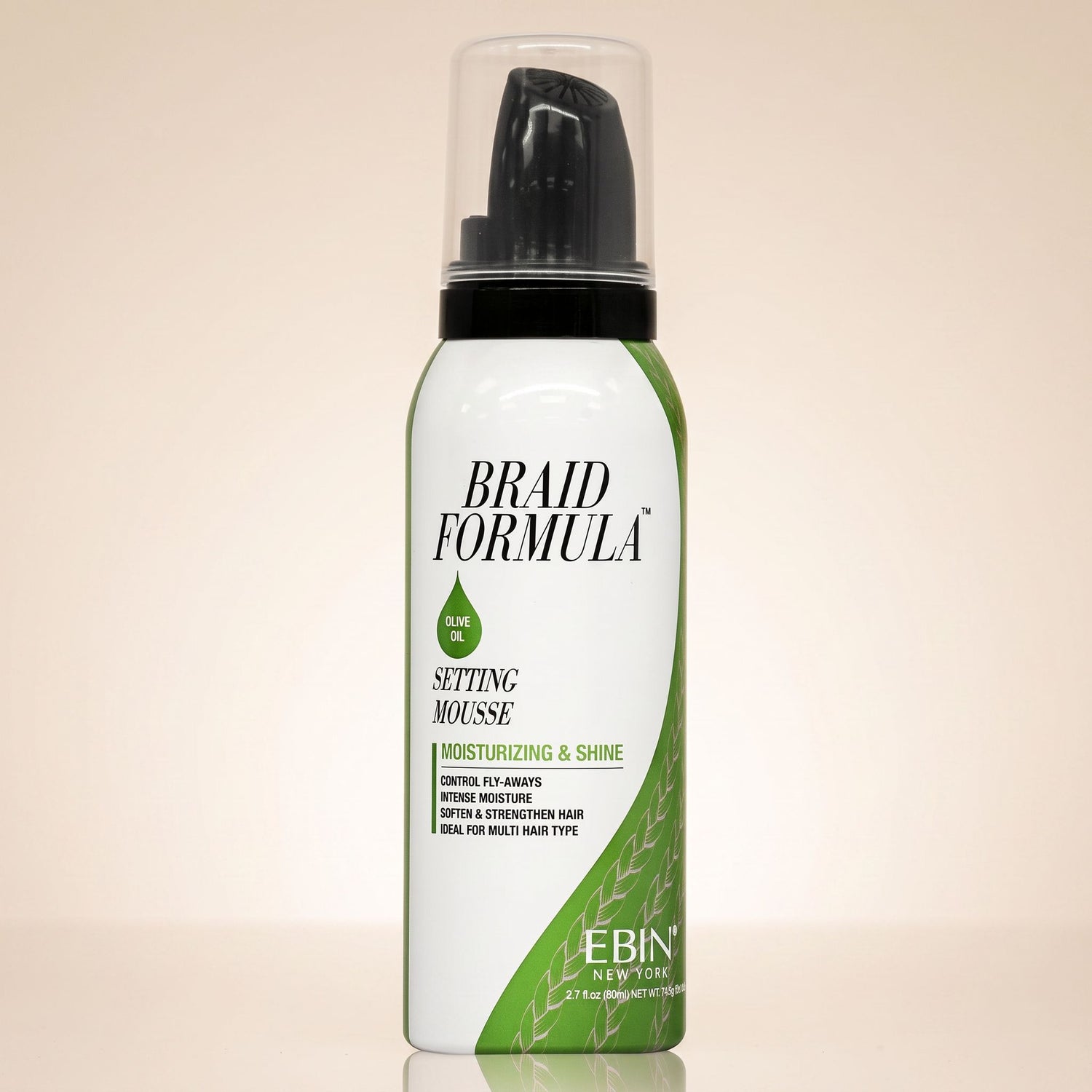 EBIN Braid Formula Setting Mousse Olive 354ml - hero