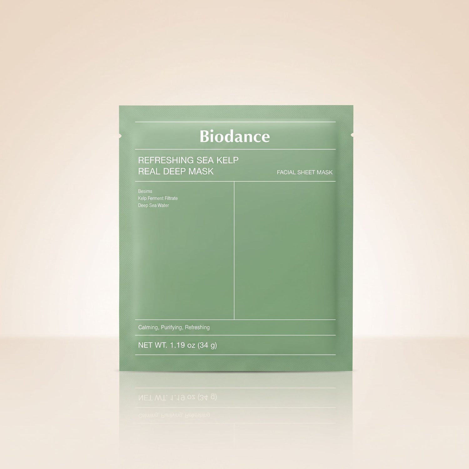 BIODANCE Refreshing Sea Kelp Real Deep Mask – Masque Hydratant aux Algues Marines - hero