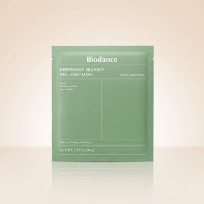 Biodance – Refreshing Sea Kelp Real Deep Mask – 4 x 34g